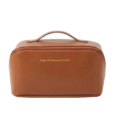 Large Capacity Travel Cosmetic Bag Brown trendyyx