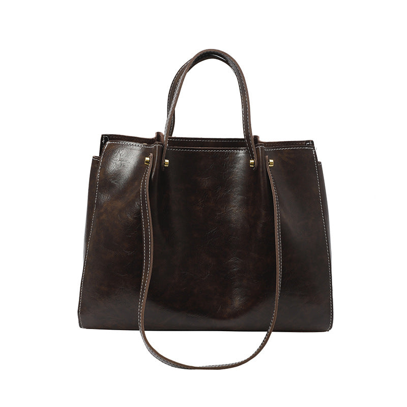 Trendyyx The Glossy Coffee Color Luxury Bag trendyyx
