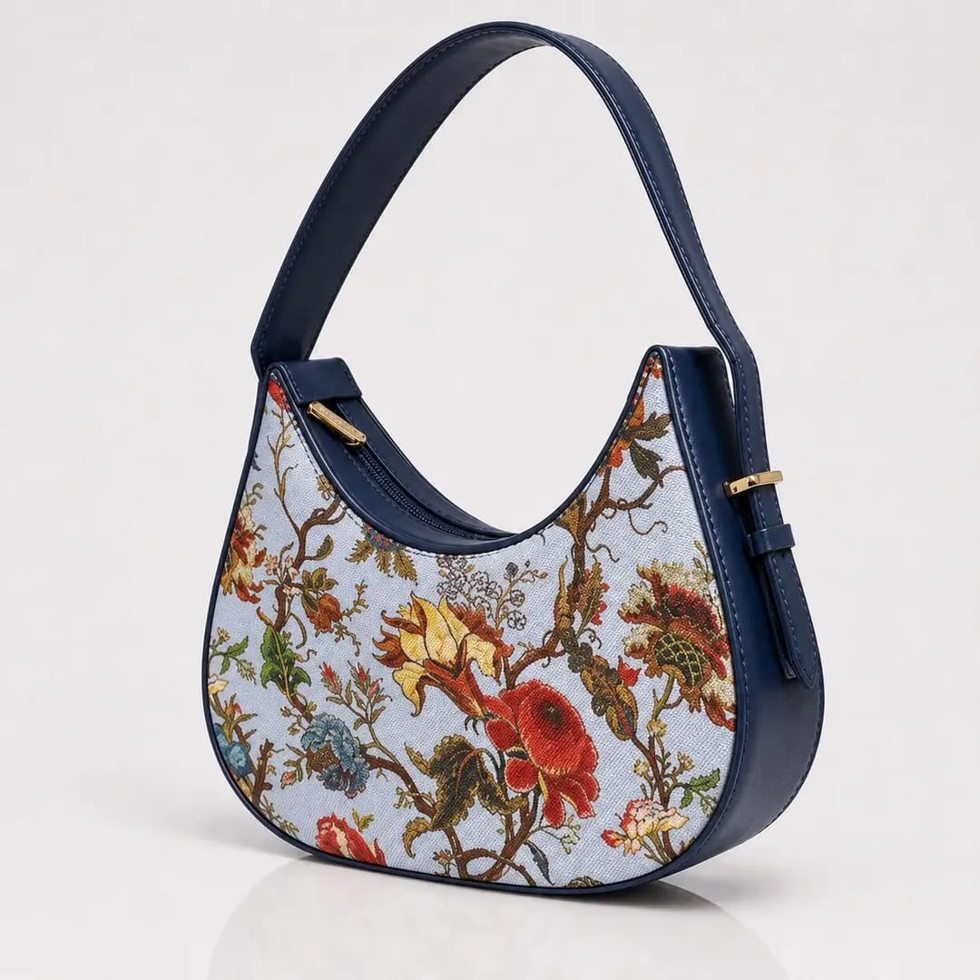 Trendyyx Floral Curve Hobo Bag