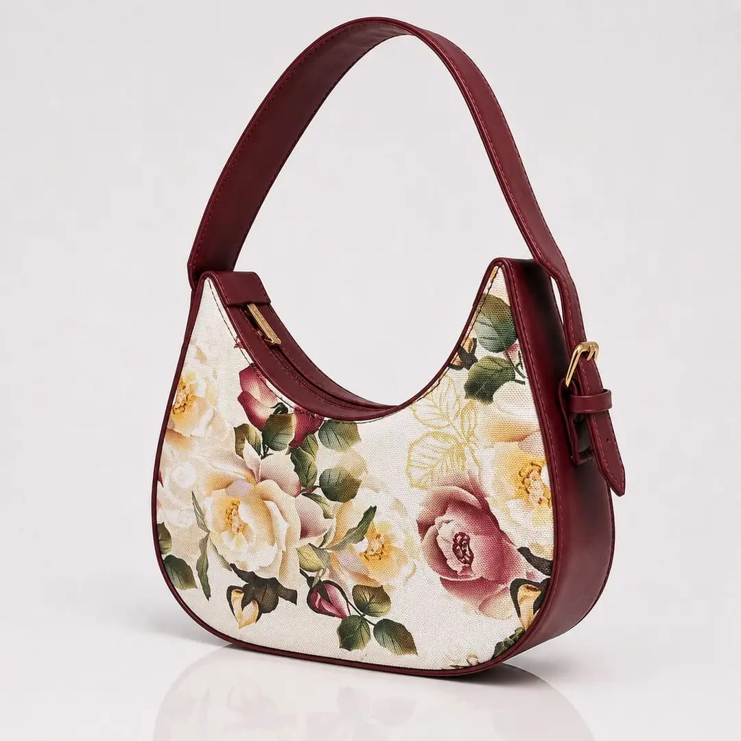 Trendyyx Floral Curve Hobo Bag