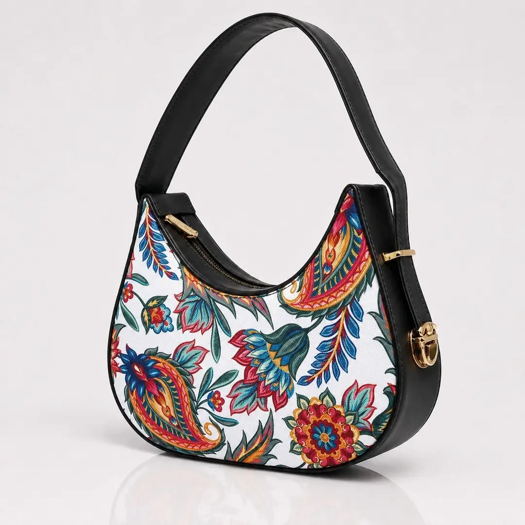 Trendyyx Floral Curve Hobo Bag
