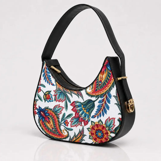 Trendyyx Floral Curve Hobo Bag