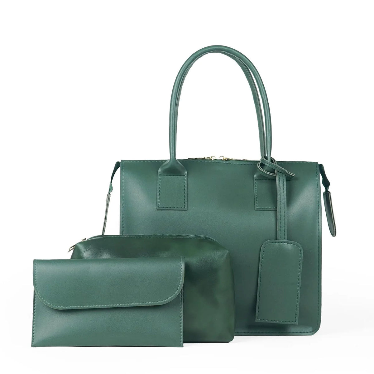 Olive Bag Set of 3 Green trendyyx
