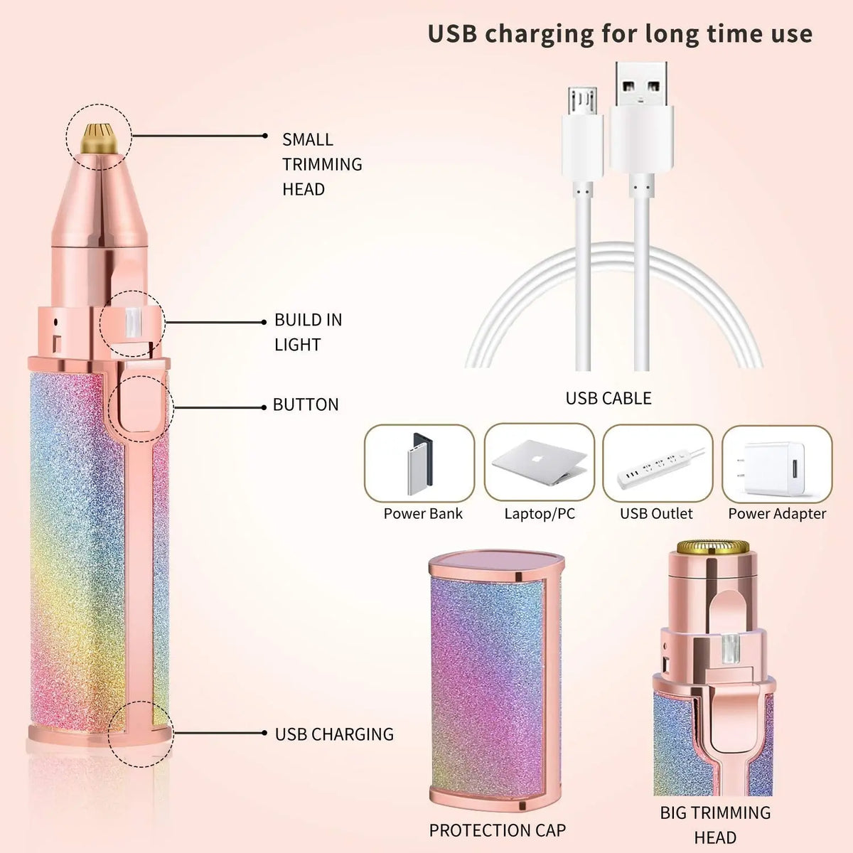 Trendyyx 2 in 1 Flawless Eyebrow Trimmer trendyyx