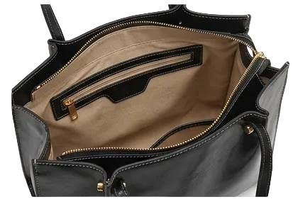Trendyyx The Glossy Black Luxury Bag trendyyx